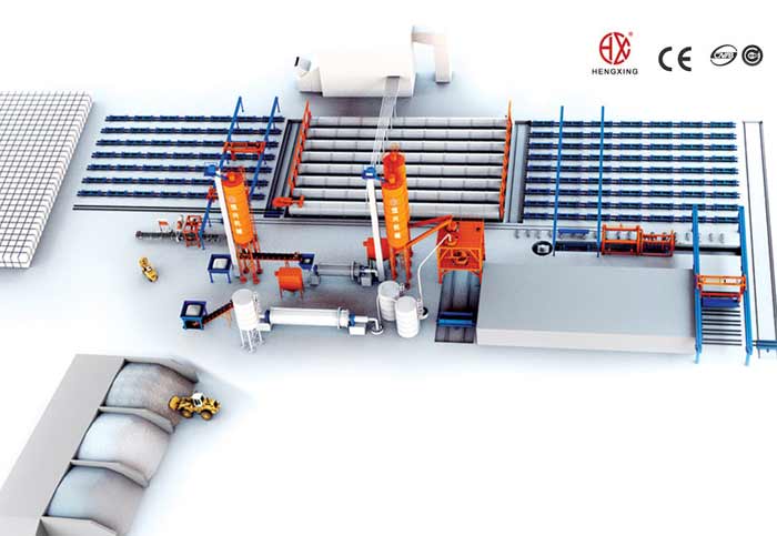 蒸(zheng)壓加氣混凝(ning)土砌塊生産(chan)線 蒸壓加氣(qì)塊設備