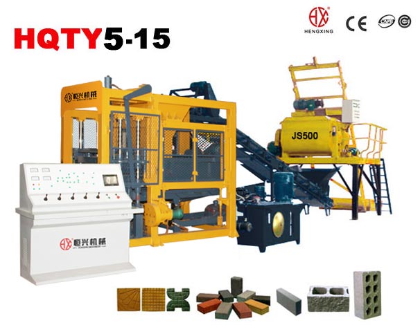 QT5-15小型空(kong)心磚機 混凝(ning)土空心砌塊(kuài)成型機